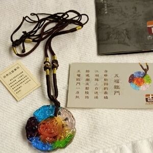 Liuli Feng Shui Amulet By Louis Wong, Pendant For Good Fortune TAKE HALF OFF NOW